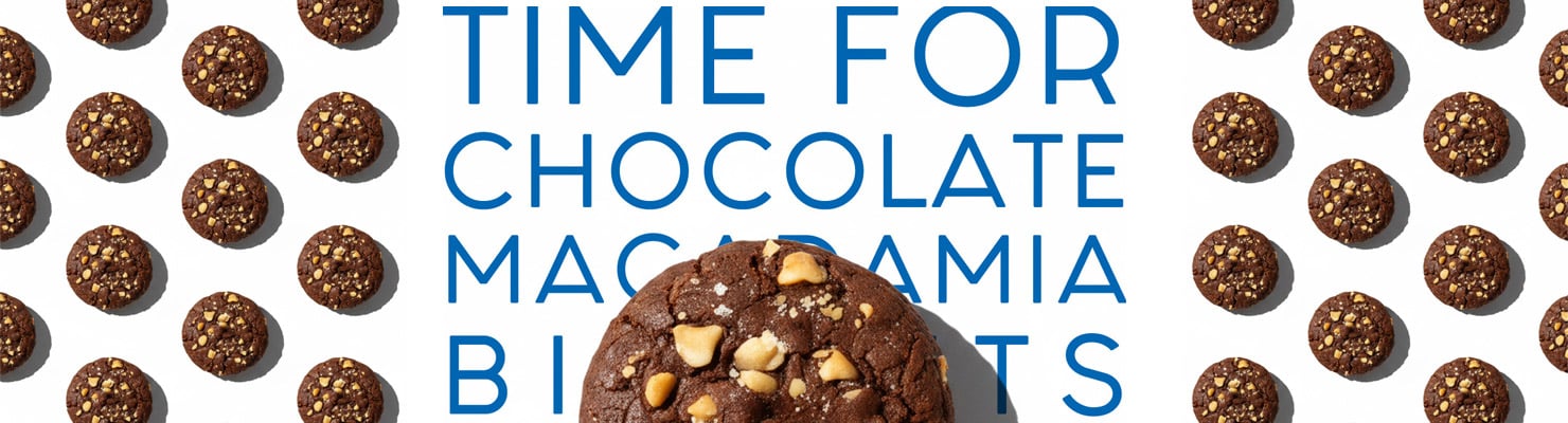 Τραγανά μπισκότα με σοκολάτα και macadamia
